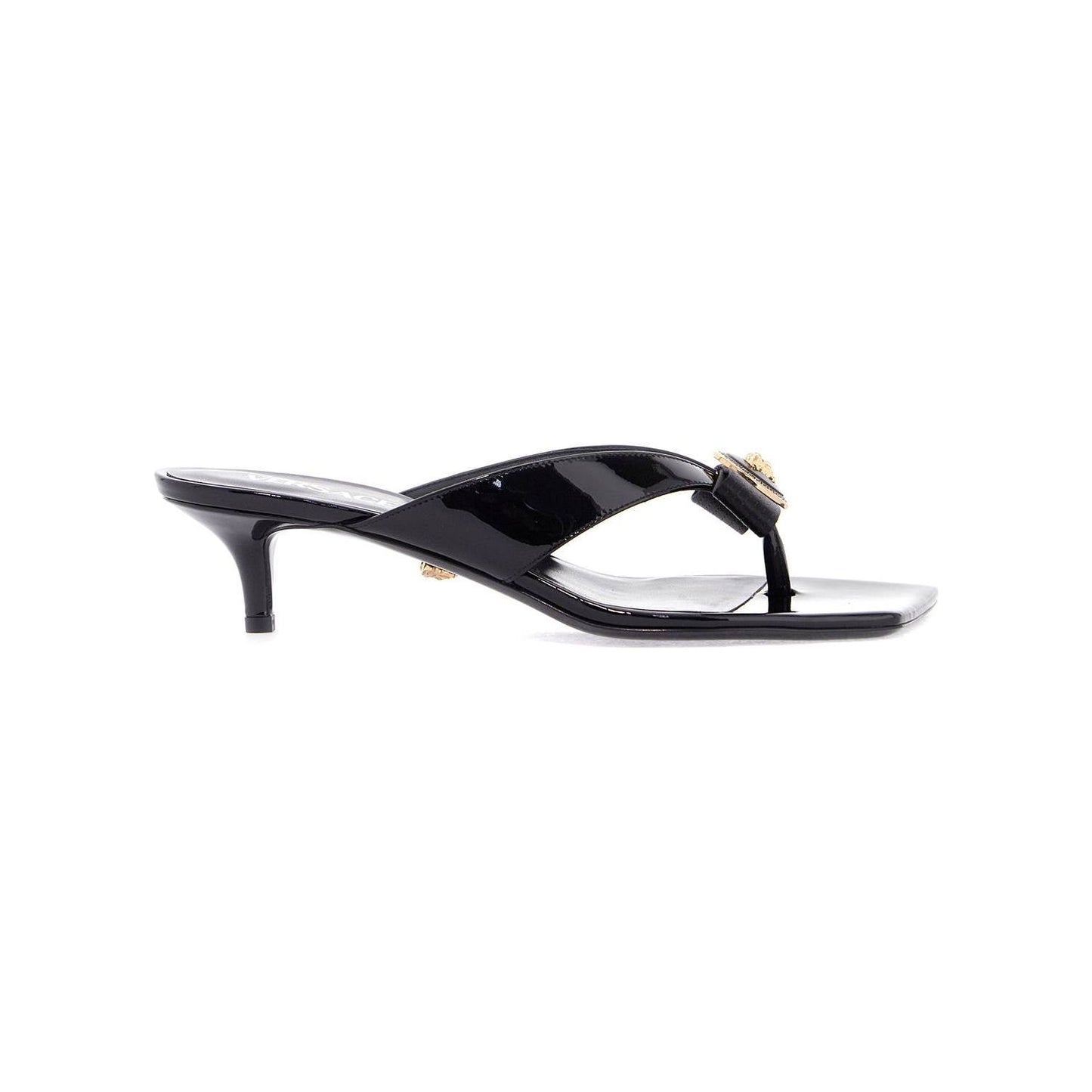 Versace gianni ribbon thong mules Mules Versace Light Gray