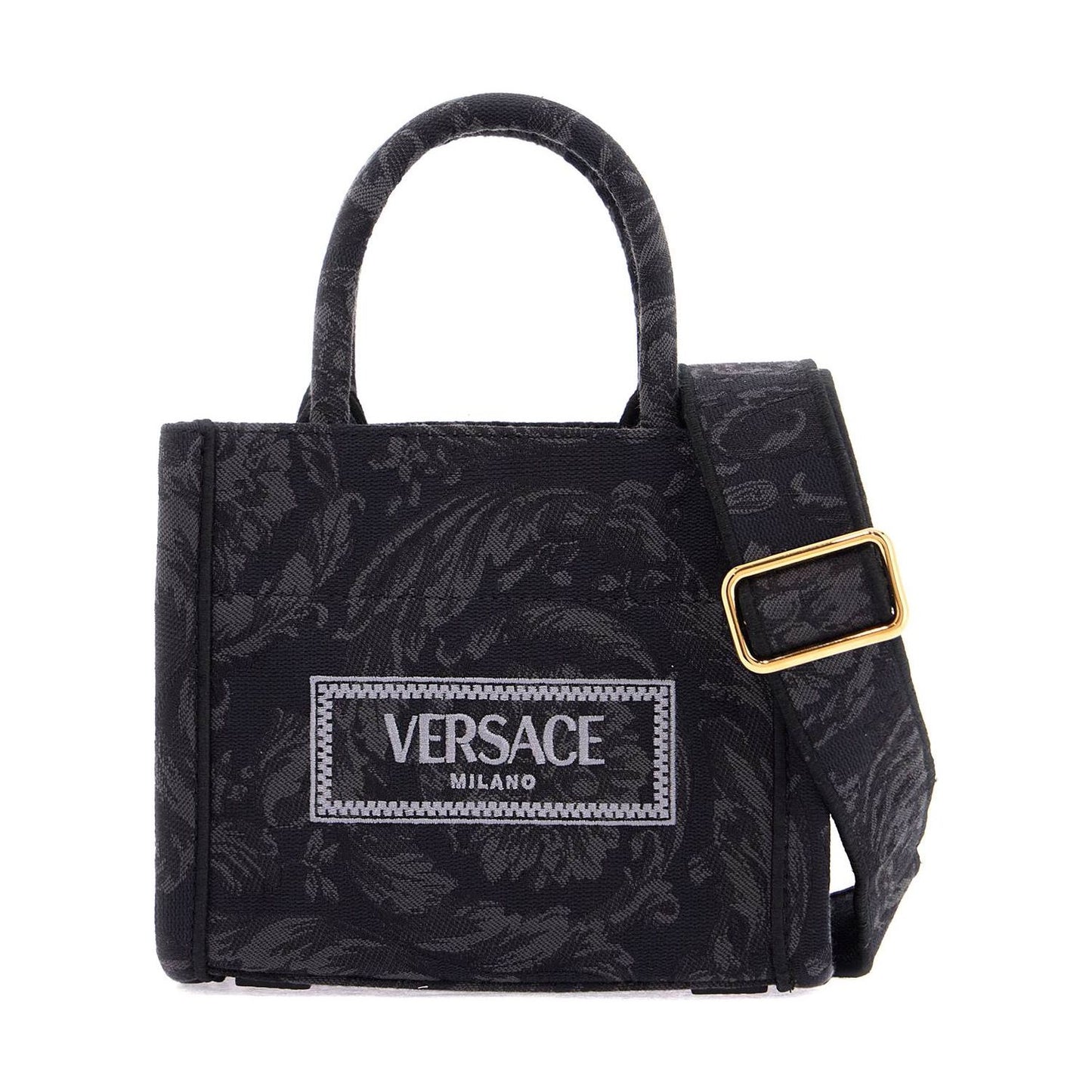 Versace athena barocco mini tote bag Shopper Versace Dark Slate Gray