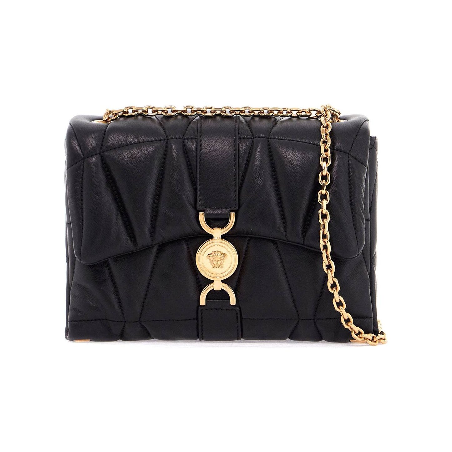 Versace quilted shoulder bag kleio Handbag Versace Dark Slate Gray