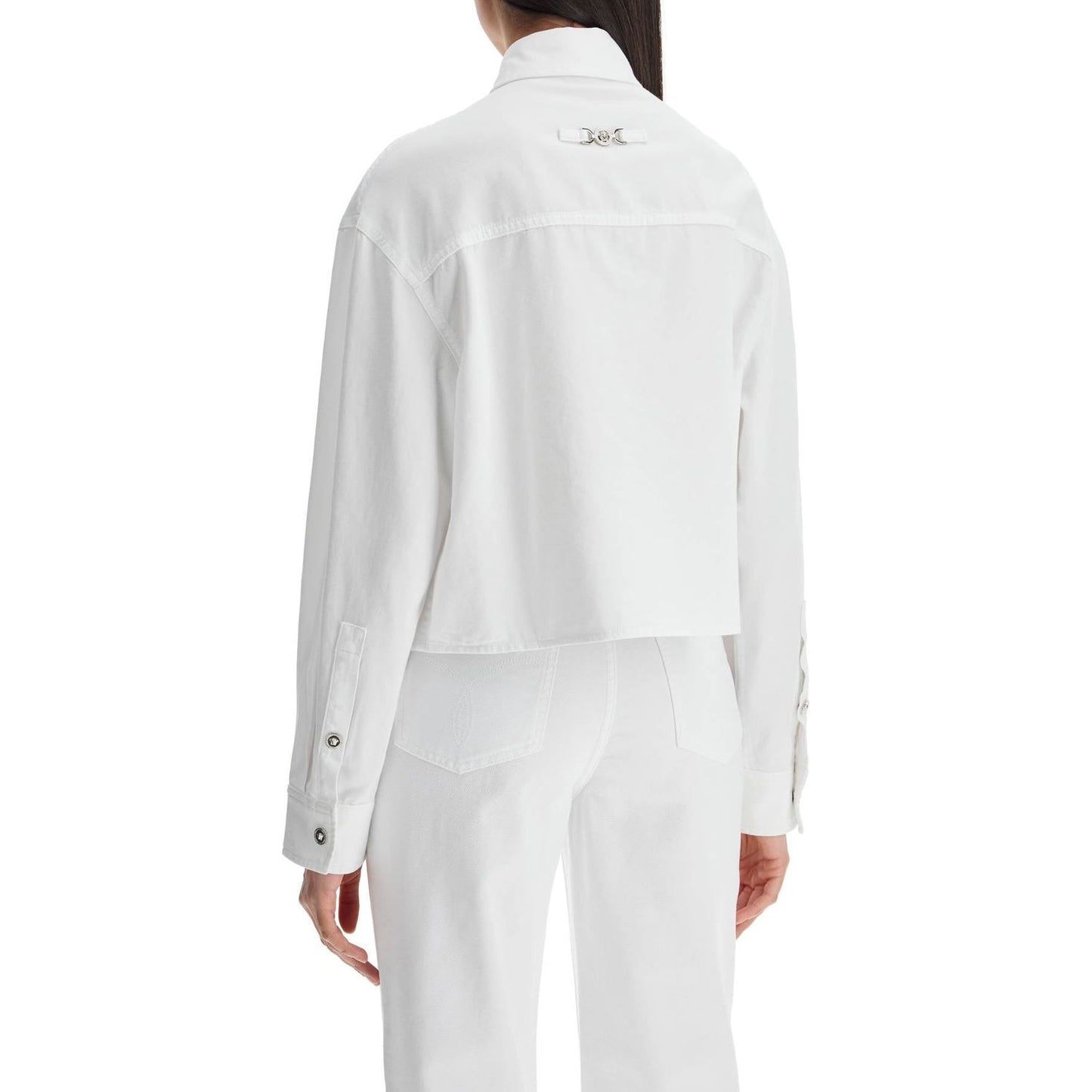 Versace short boxy shirt Topwear Versace Light Gray