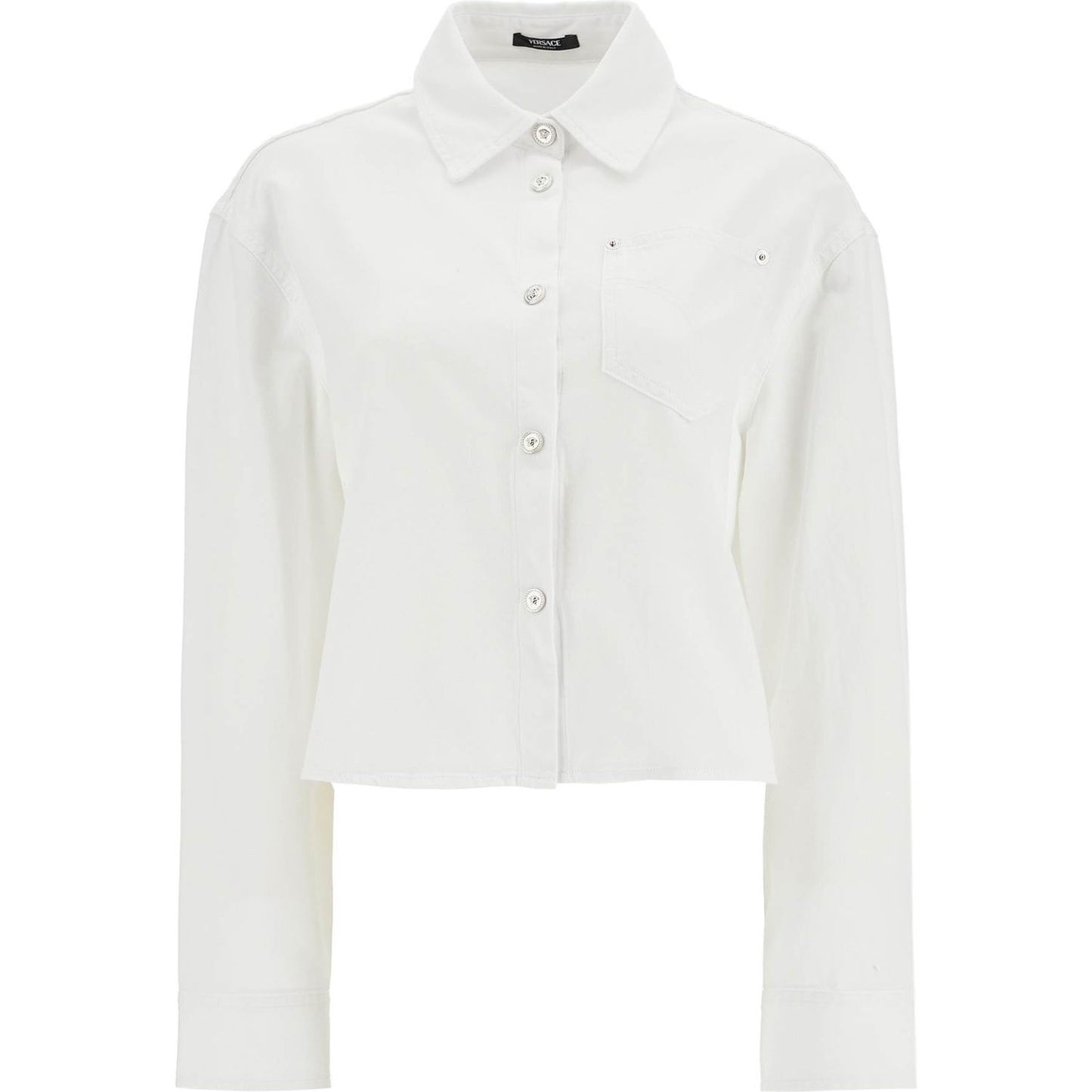 Versace short boxy shirt Topwear Versace Beige