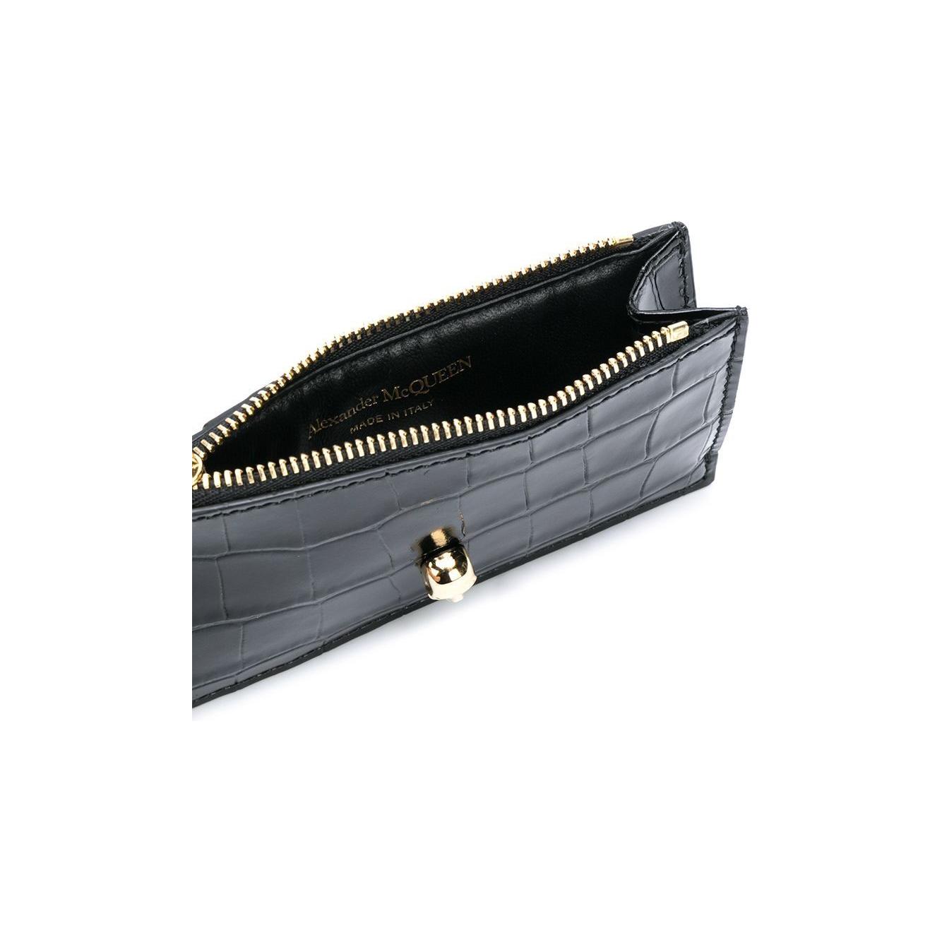 Alexander McQueen Wallets Black Wallets Alexander Mcqueen Dark Slate Gray