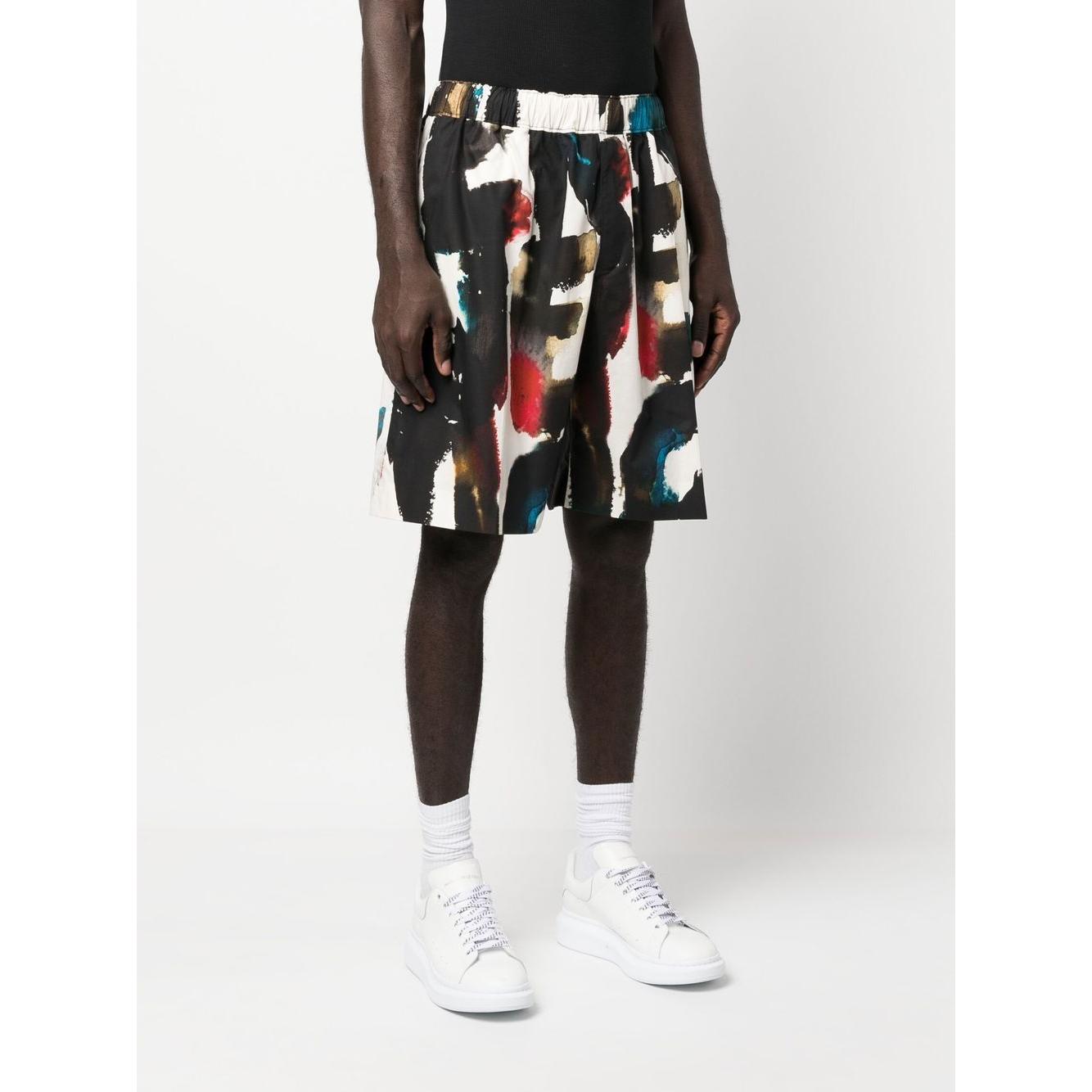 Alexander McQueen Straight Print Shorts Short trousers Alexander Mcqueen Lavender