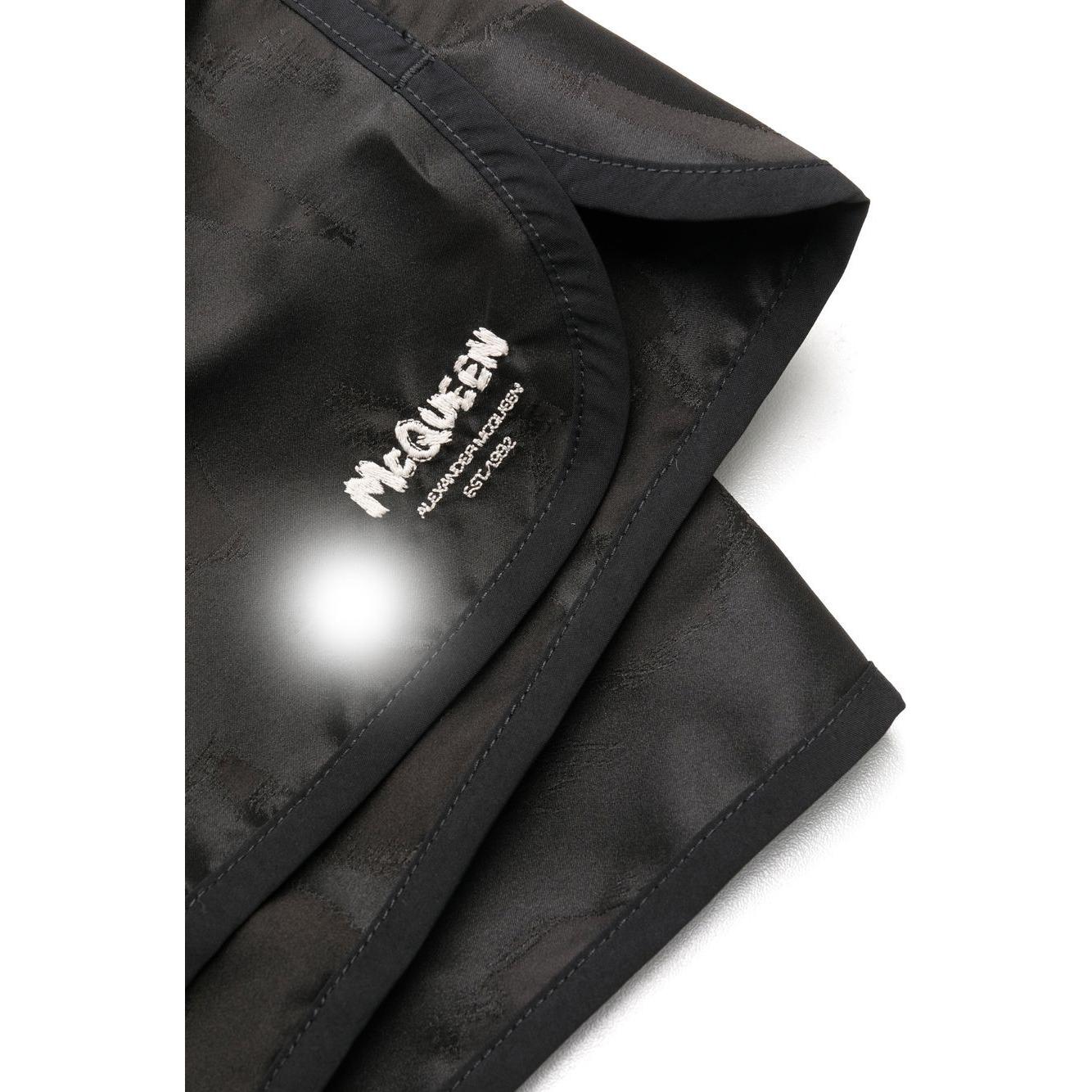 Alexander McQueen Sea clothing Black Beachwear & underwear Alexander Mcqueen Dark Slate Gray