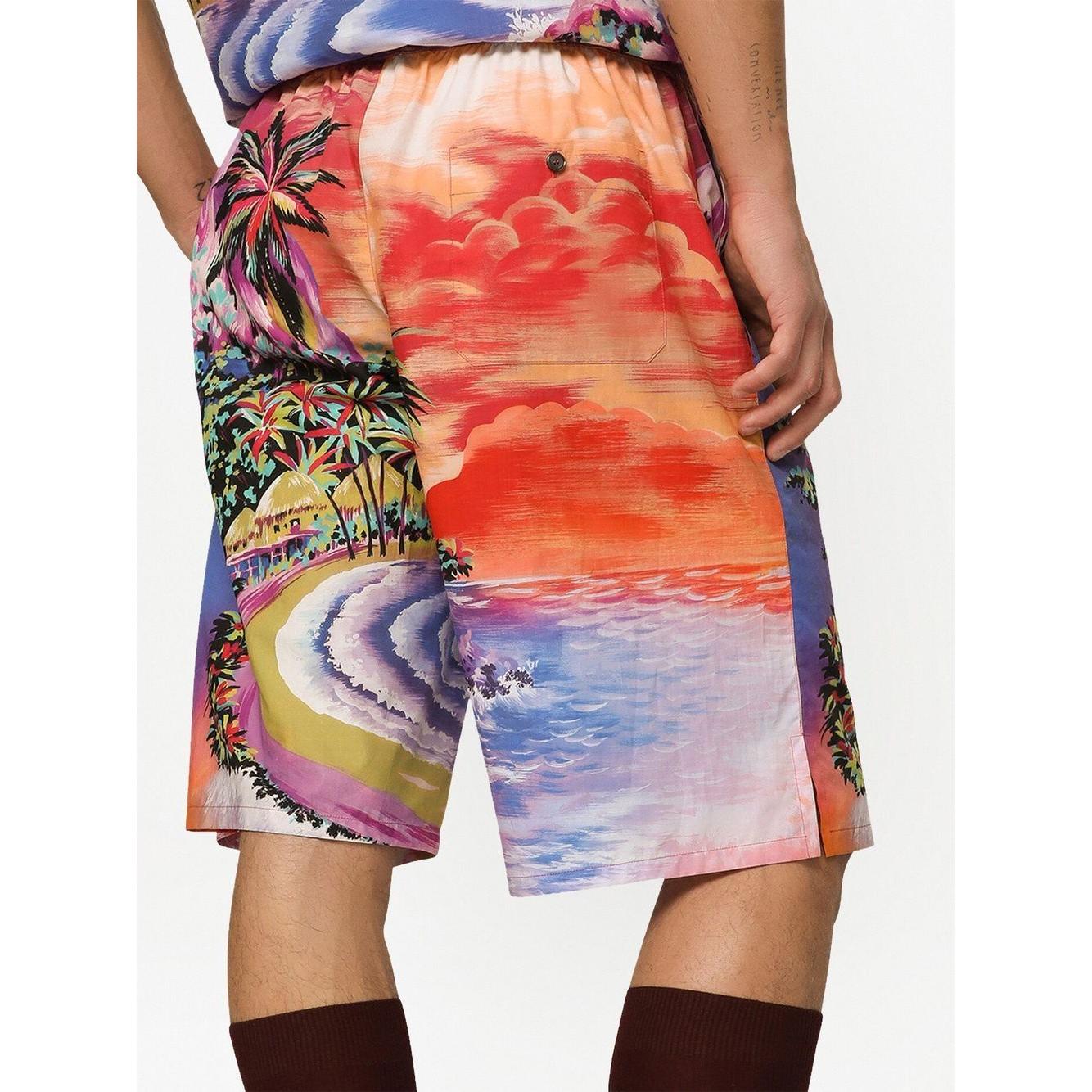 Dolce & Gabbana Shorts MultiColour Short trousers Dolce & Gabbana Light Gray