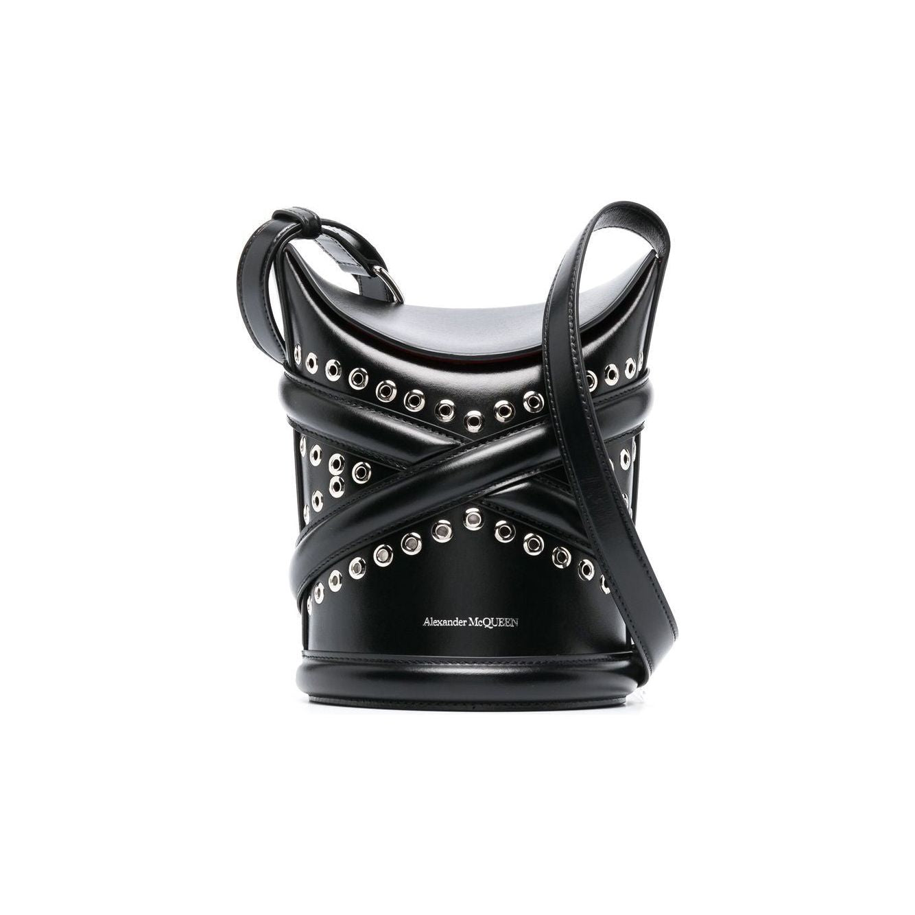 Alexander McQueen The Curve Studded Crossbody Bag Shoulder Alexander Mcqueen Dark Slate Gray