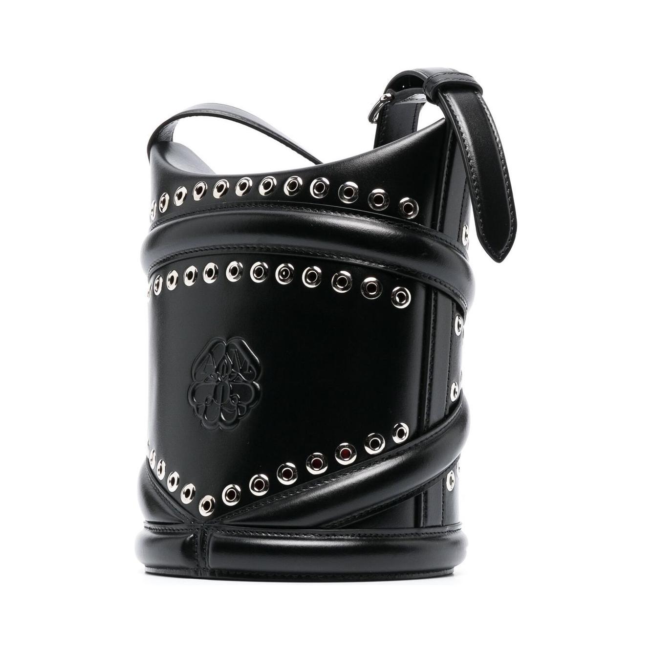 Alexander McQueen The Curve Studded Crossbody Bag Shoulder Alexander Mcqueen Dark Slate Gray