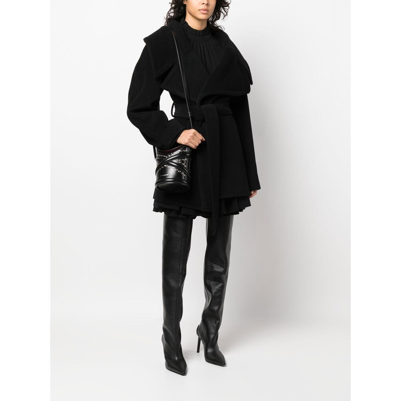 Alexander McQueen The Curve Studded Crossbody Bag Shoulder Alexander Mcqueen Black