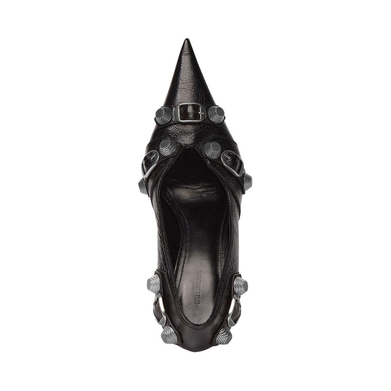 Balenciaga Cagole 90MM cracked heel pumps High Heel Balenciaga Black