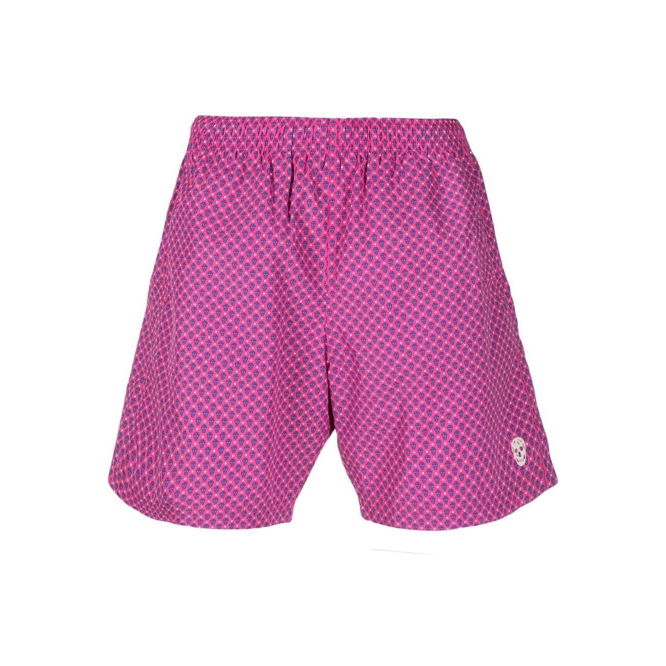 Alexander McQueen skull motif swim shorts Beachwear & underwear Alexander Mcqueen Pale Violet Red