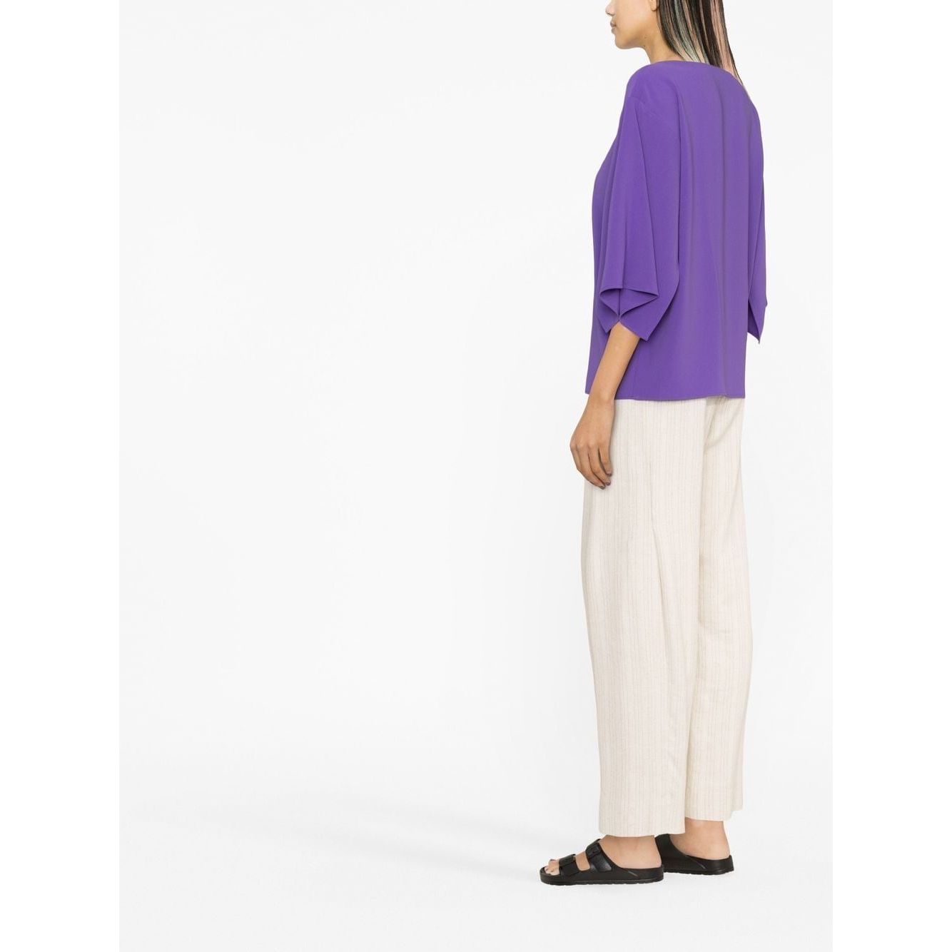 Alberto Biani Top Purple Topwear Alberto Biani White Smoke