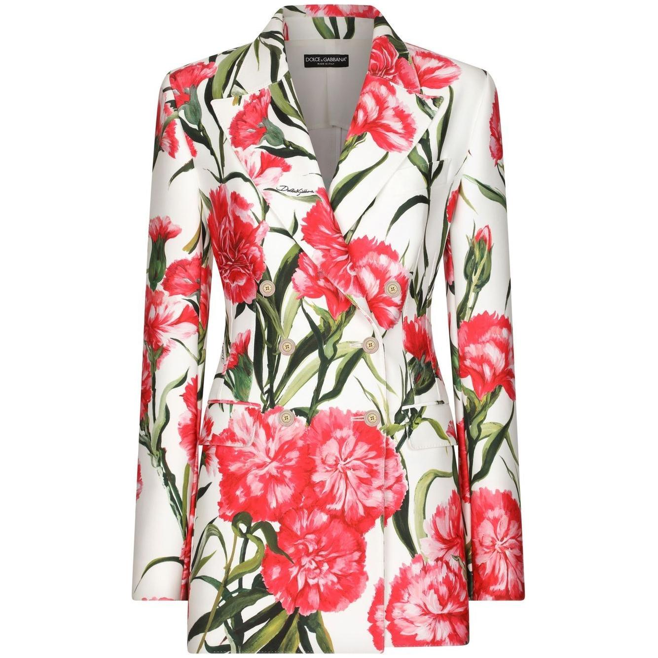 Dolce & Gabbana Jackets White Jackets Dolce & Gabbana Light Gray