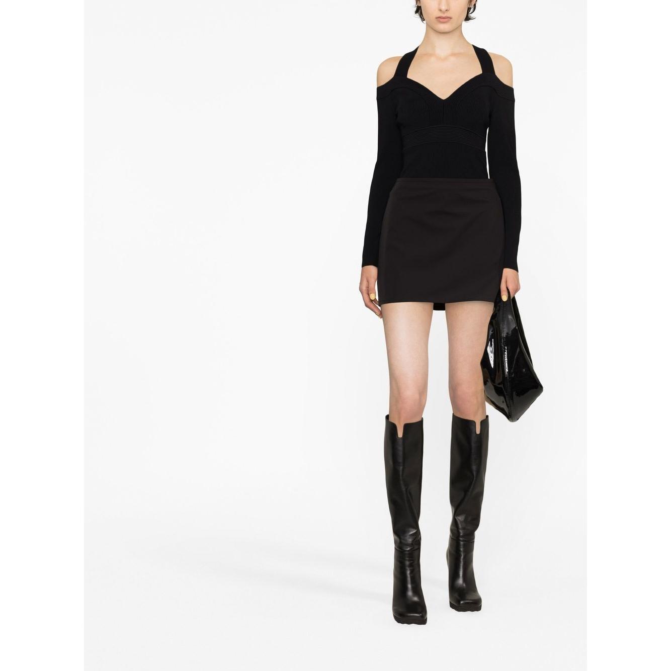 Alexander McQueen Top Black Topwear Alexander Mcqueen White Smoke