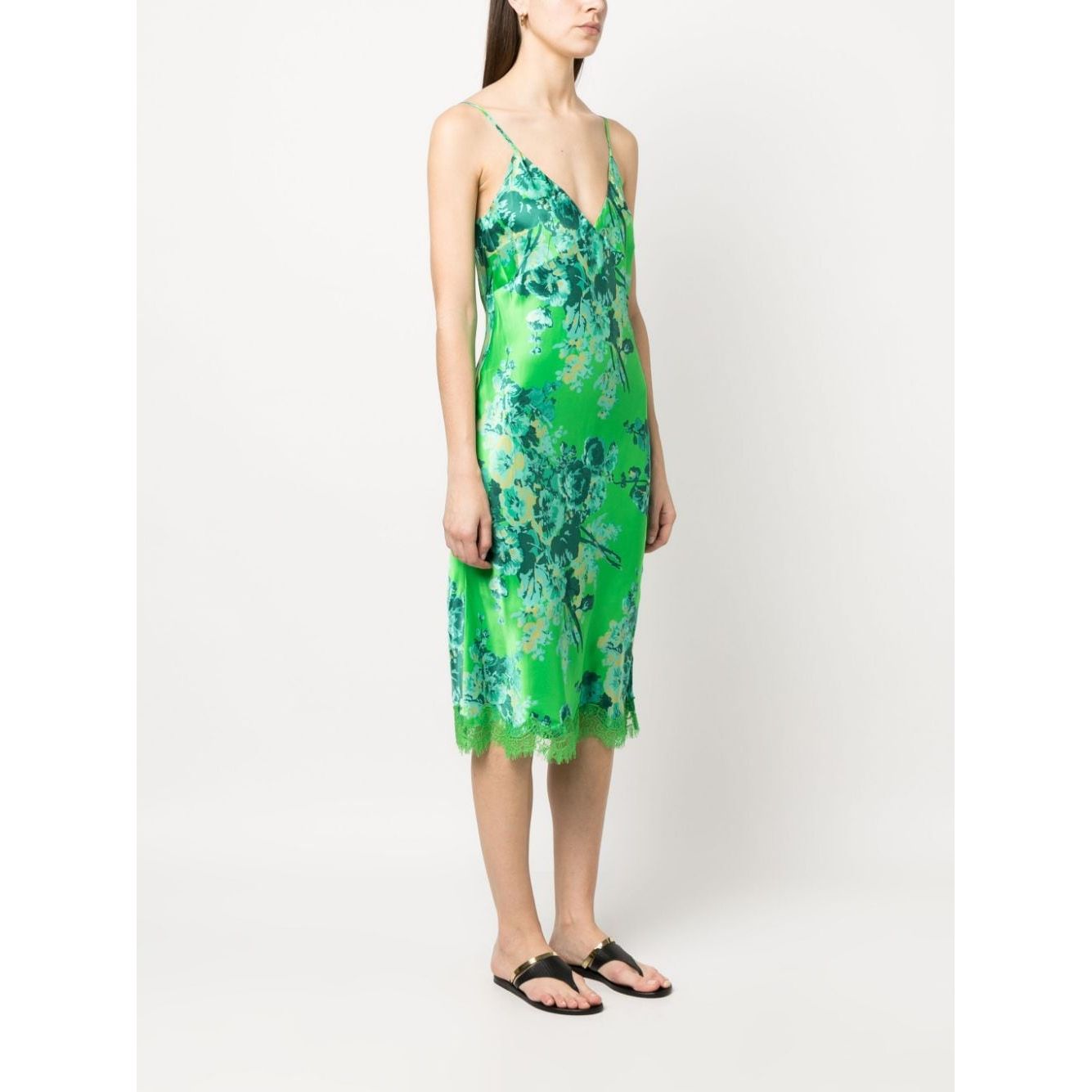 GOLD HAWK Dresses Green Dresses Gold Hawk Beige