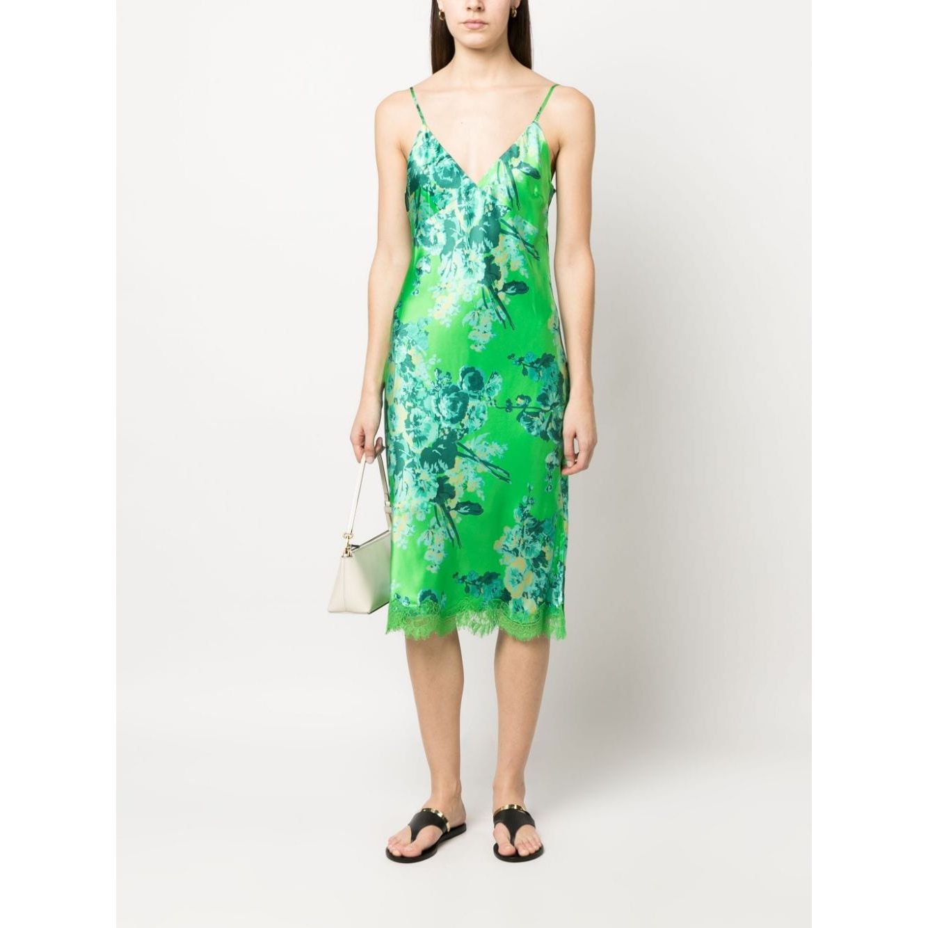 GOLD HAWK Dresses Green Dresses Gold Hawk Antique White