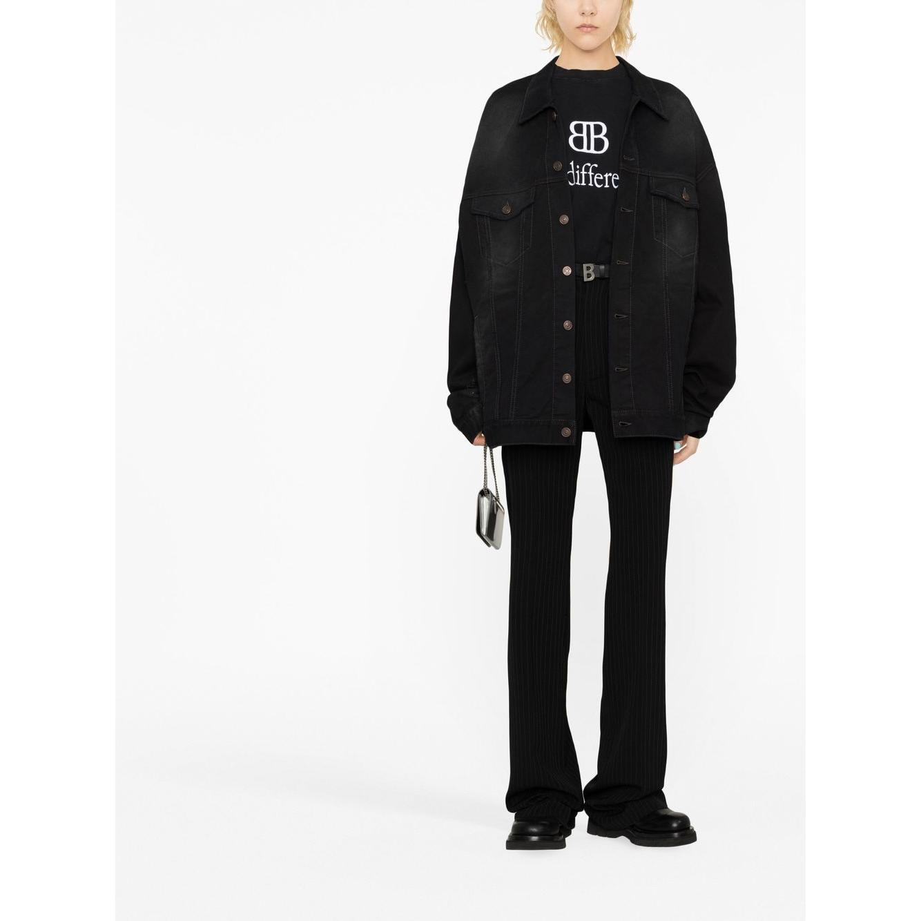 Balenciaga pinstripe straight-leg trousers Trousers Balenciaga Black