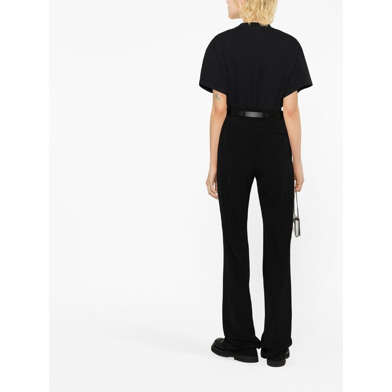 Balenciaga pinstripe straight-leg trousers Trousers Balenciaga Black