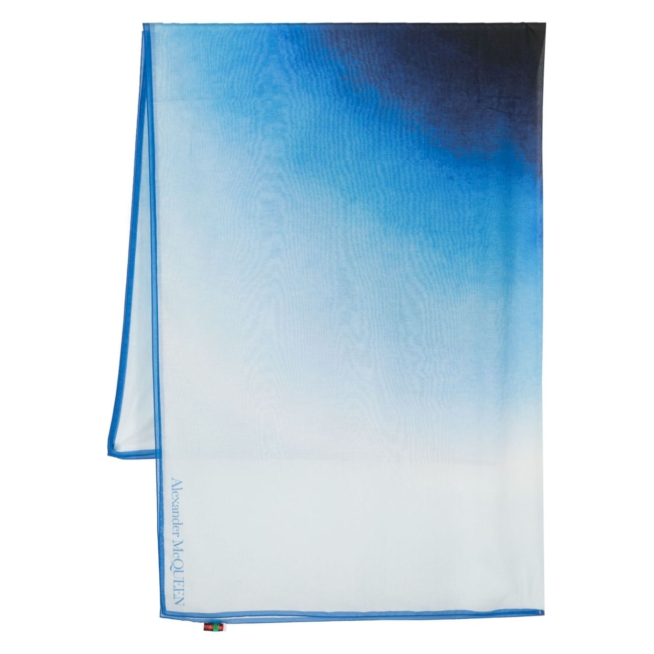 Alexander McQueen Scarfs White Scarves Hats & Gloves Alexander Mcqueen Steel Blue
