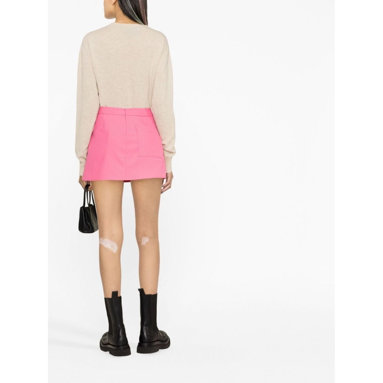 Palm Angels Skirts Fuchsia Skirts Palm Angels White Smoke