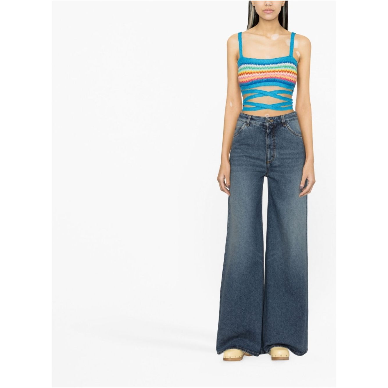Alanui Top Blue Topwear Alanui Dark Slate Gray