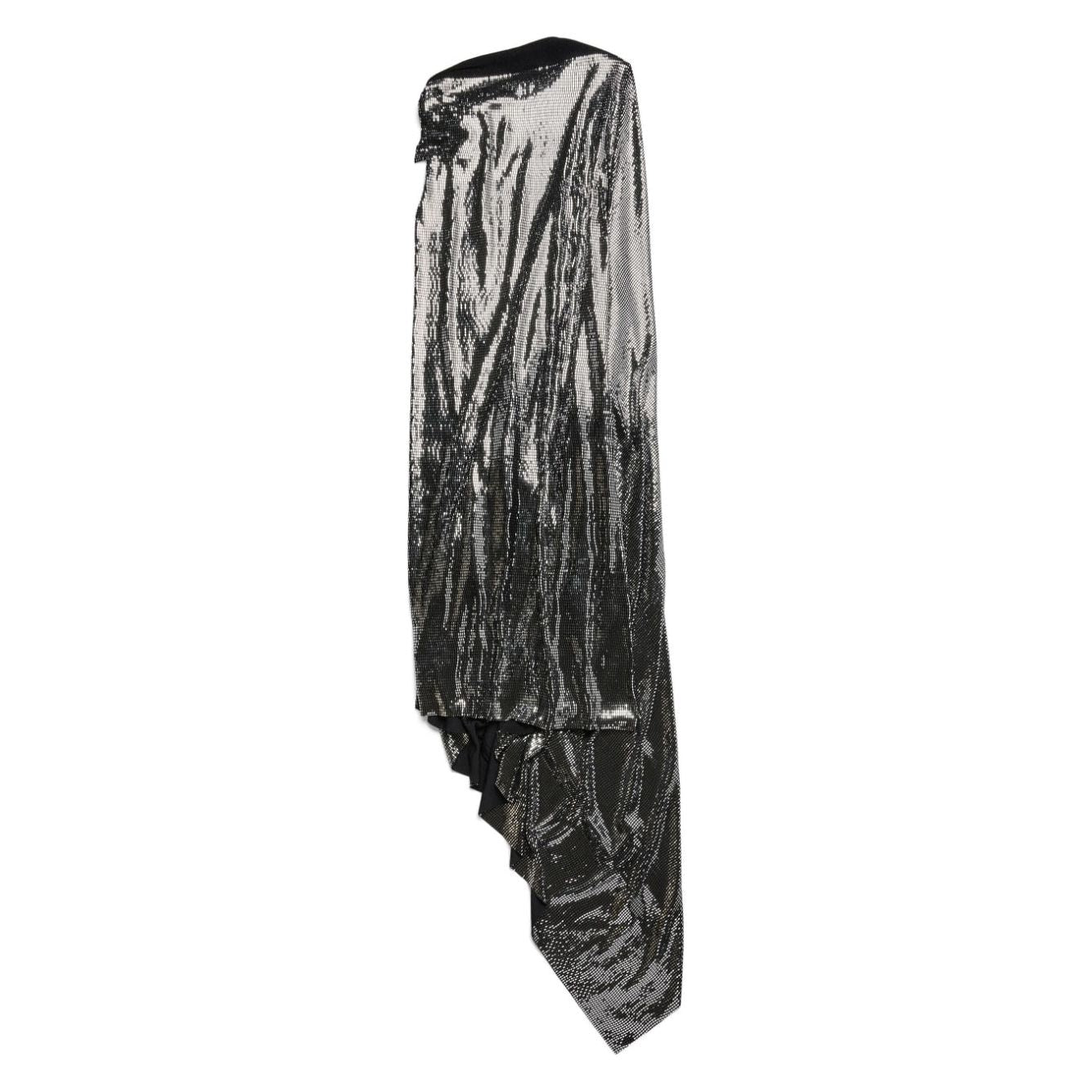 Balenciaga Metallic Effect Midi Dress Dresses Balenciaga Dark Slate Gray