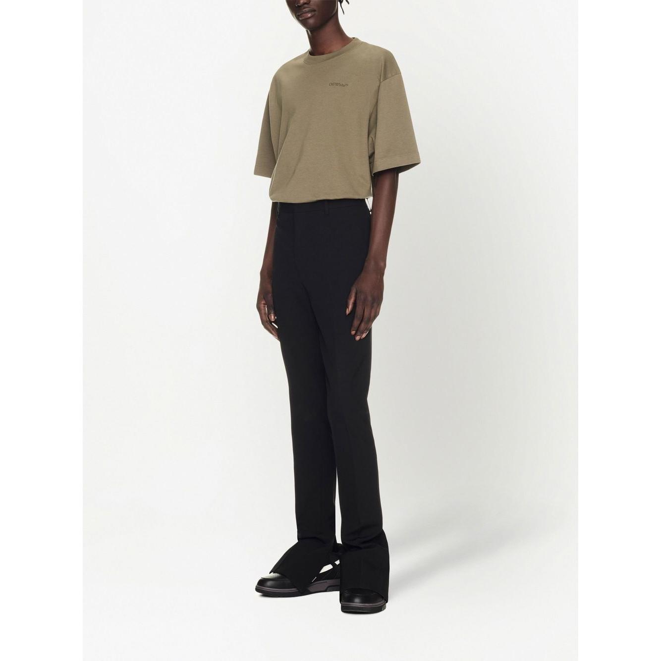 Off White Trousers Black Trousers Off White White Smoke