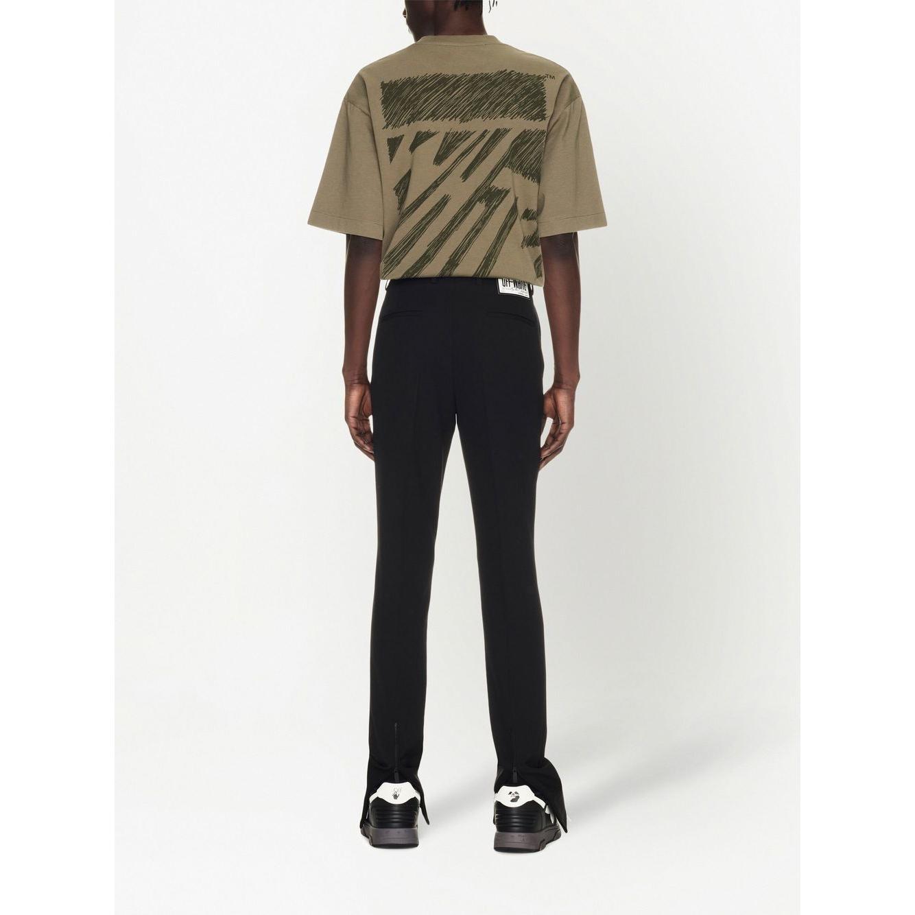 Off White Trousers Black Trousers Off White Dark Slate Gray