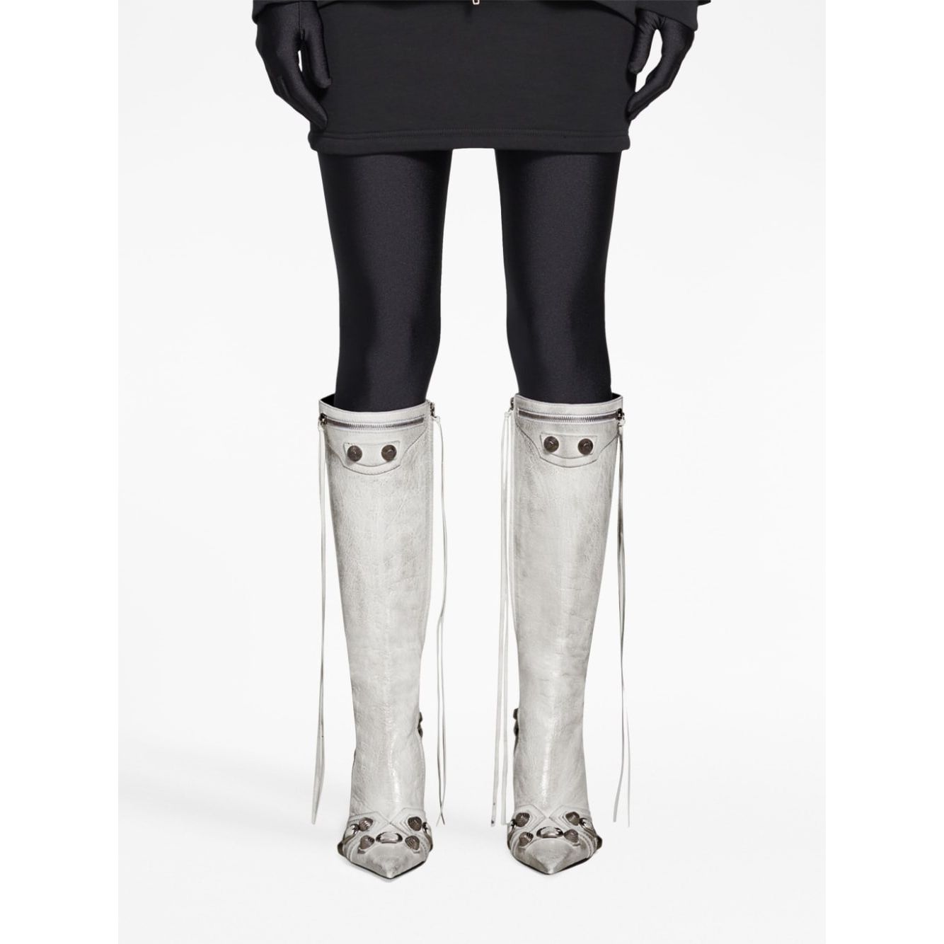 Balenciaga cagole leather boots Boots Balenciaga Dark Slate Gray