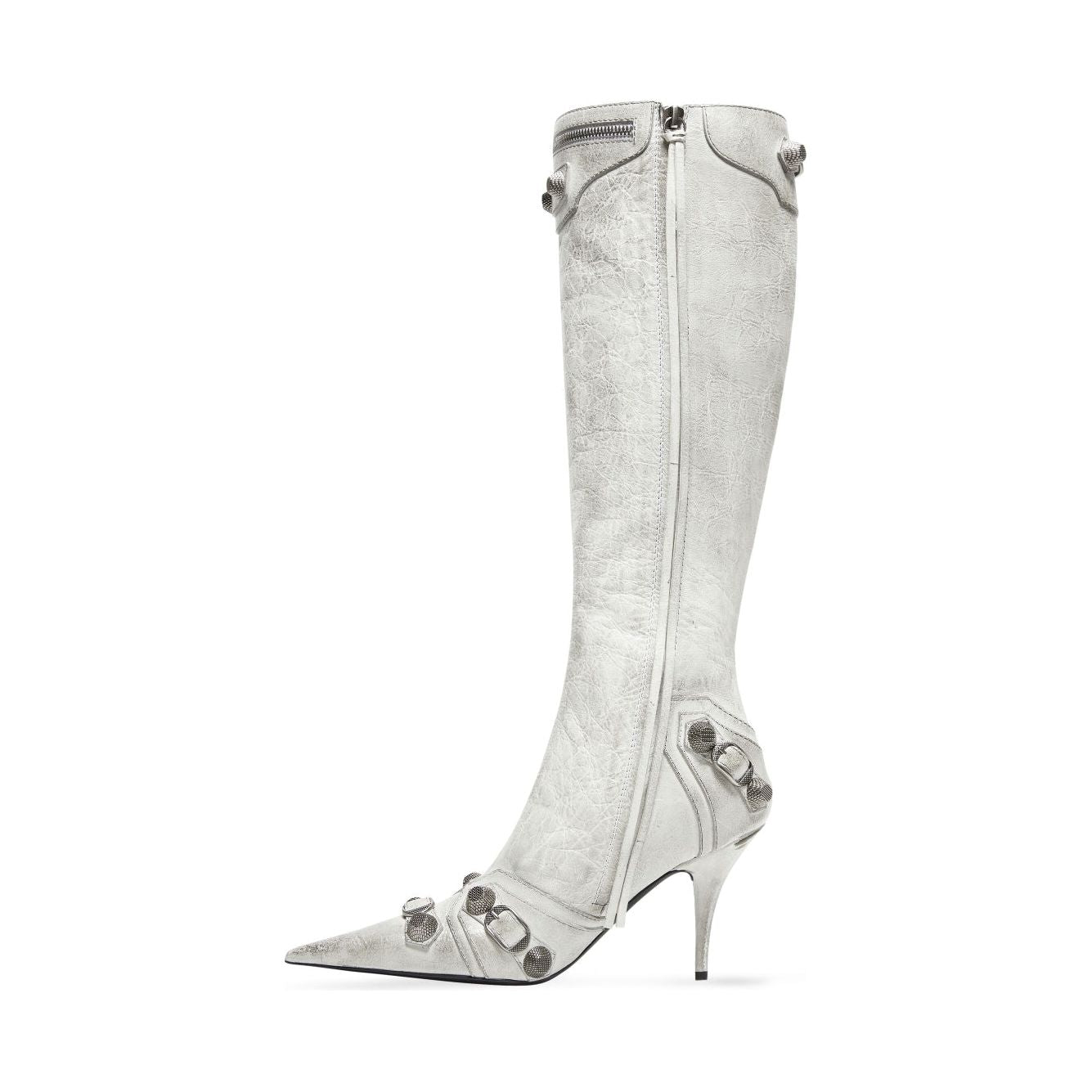 Balenciaga cagole leather boots Boots Balenciaga Light Gray
