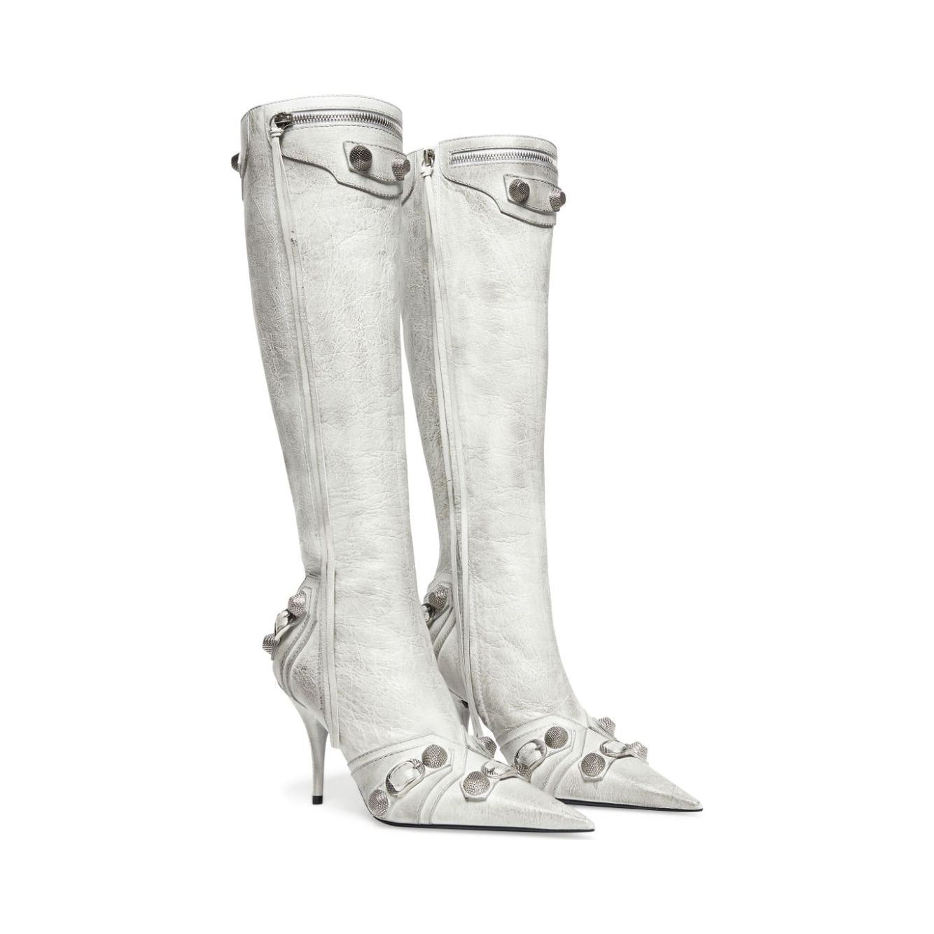 Balenciaga cagole leather boots Boots Balenciaga Light Gray