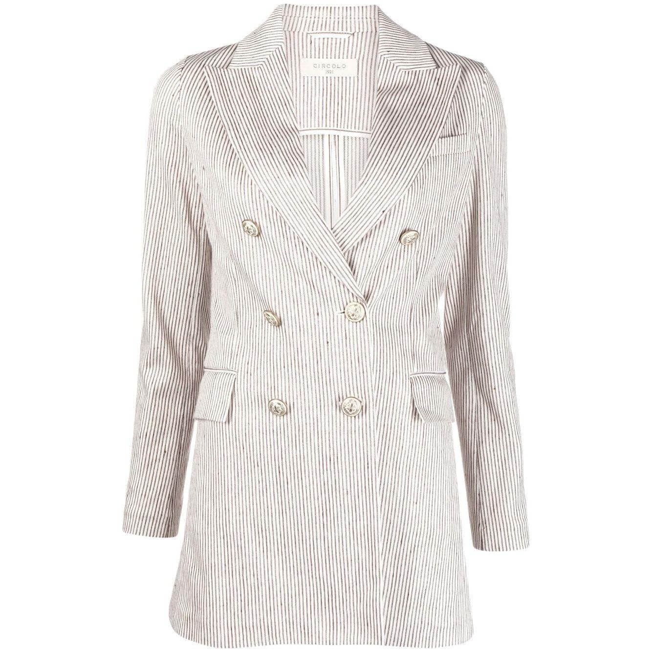 Circolo 1901 Jackets Brown Jackets Circolo 1901 Antique White