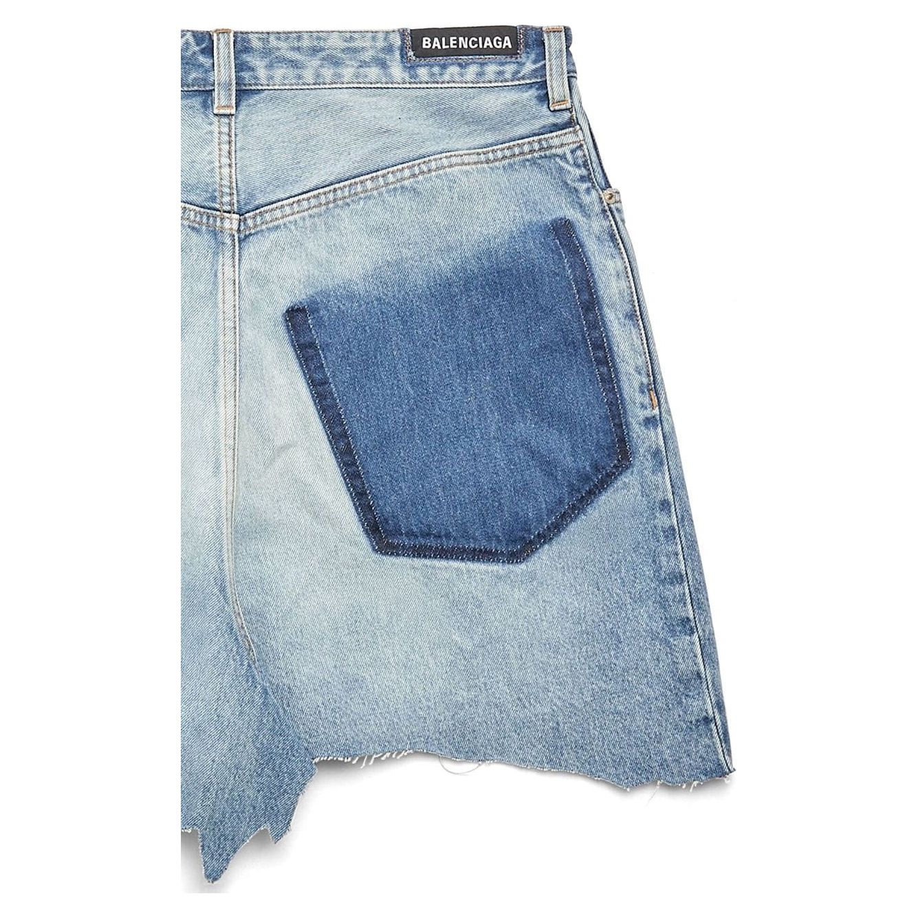 Balenciaga Denim mini skirt in organic cotton Skirts Balenciaga Dark Gray