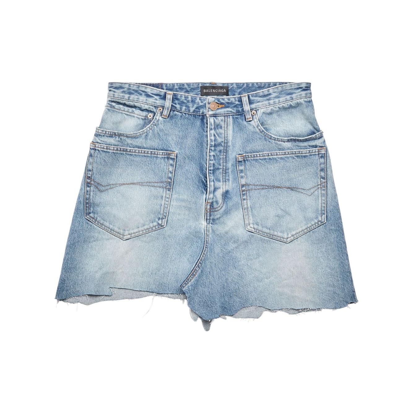 Balenciaga Denim mini skirt in organic cotton Skirts Balenciaga Dark Gray