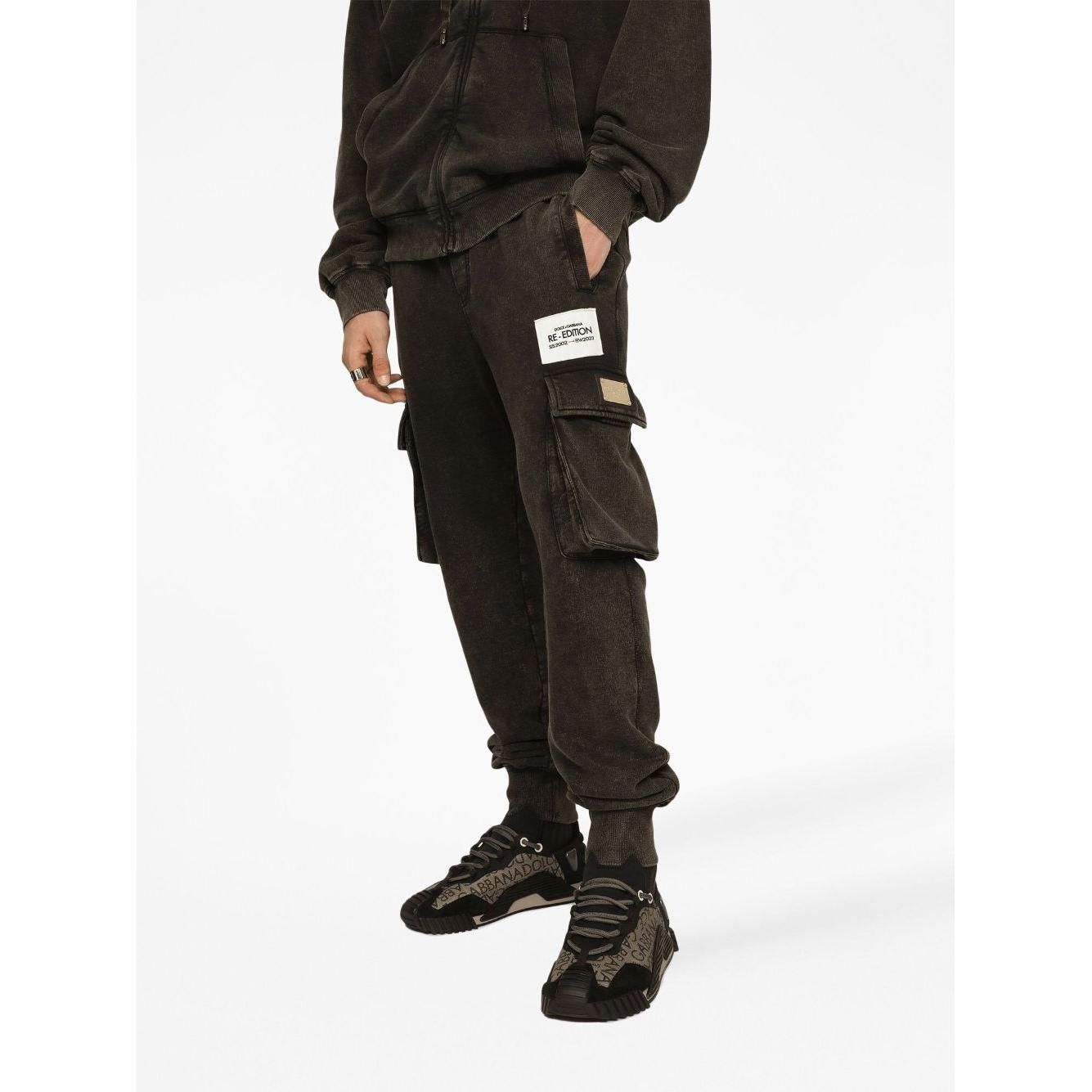 Dolce & Gabbana Trousers Black Trousers Dolce & Gabbana White Smoke