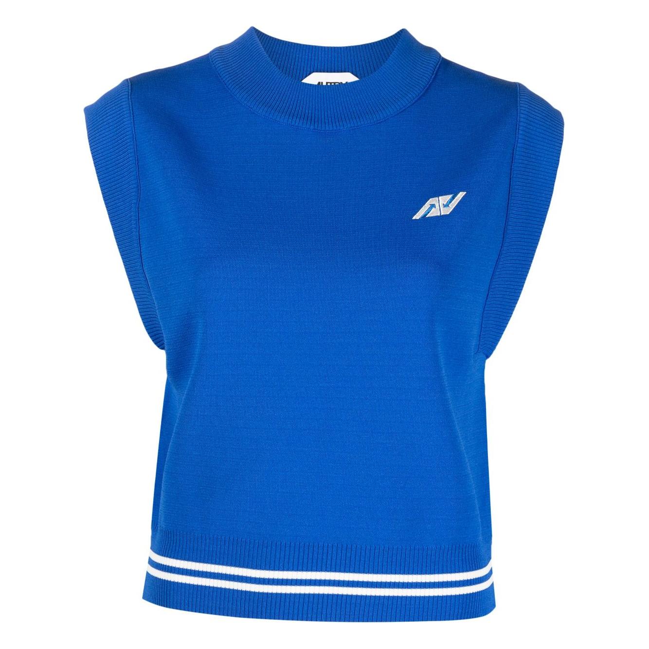 AUTRY Sweaters Blue Topwear Autry Dark Cyan