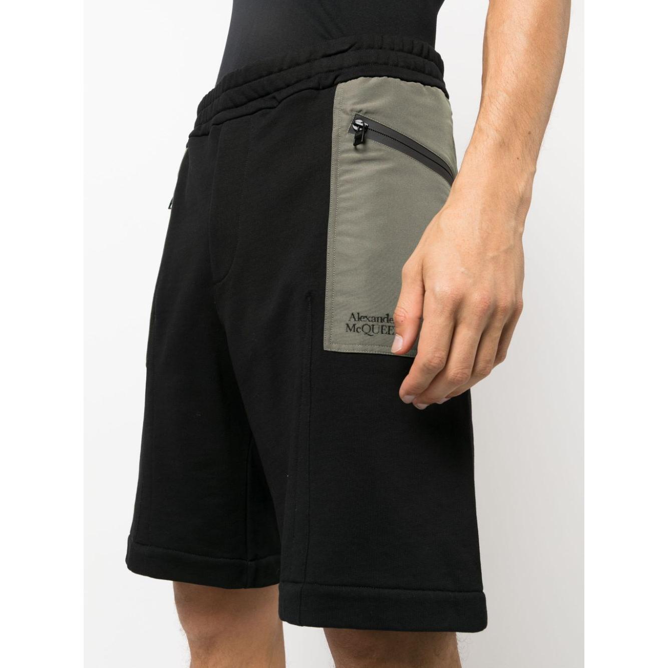 Alexander McQueen two-tone Elasticated Track Shorts Short trousers Alexander Mcqueen Antique White