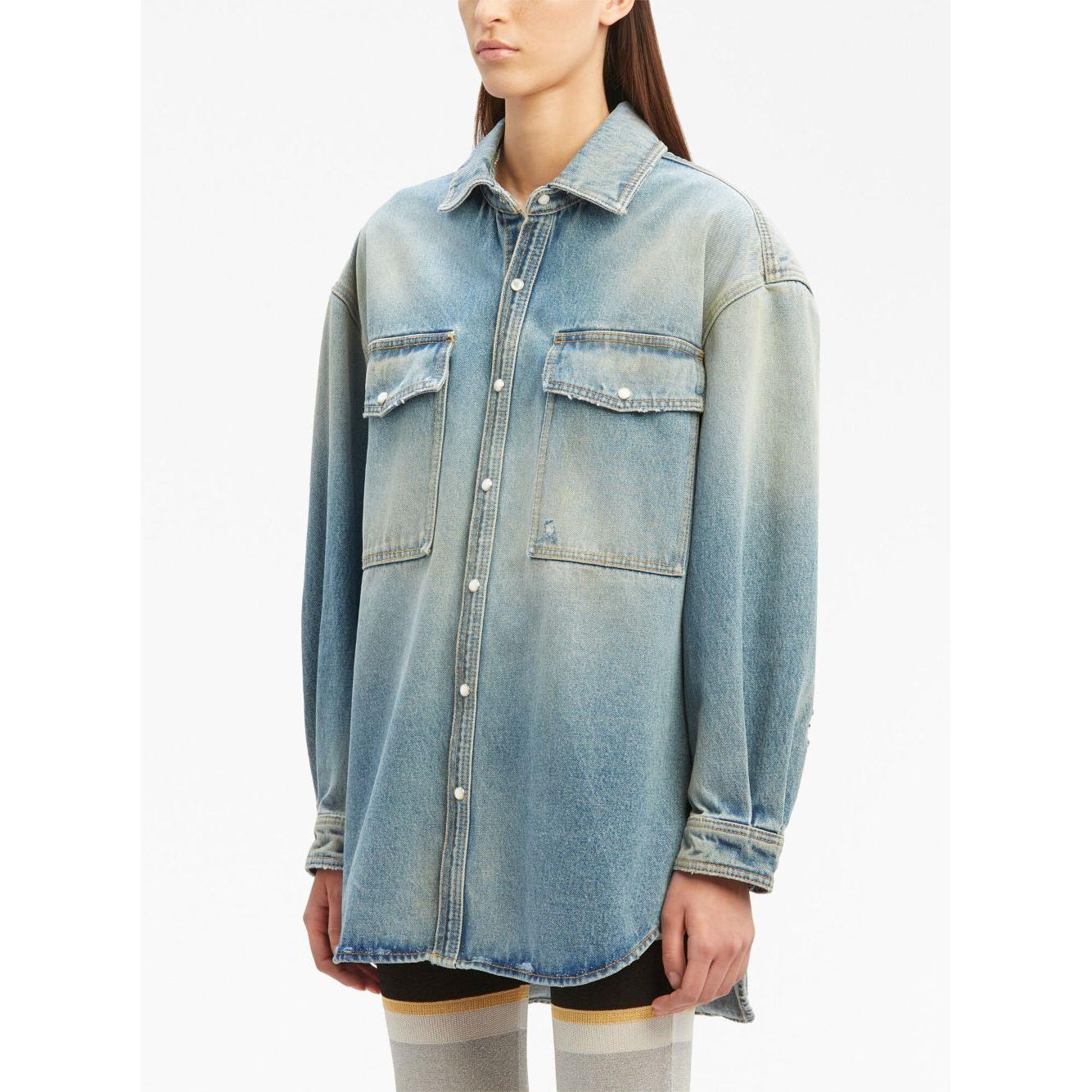 Palm Angels Jackets Blue Jackets Palm Angels Dim Gray