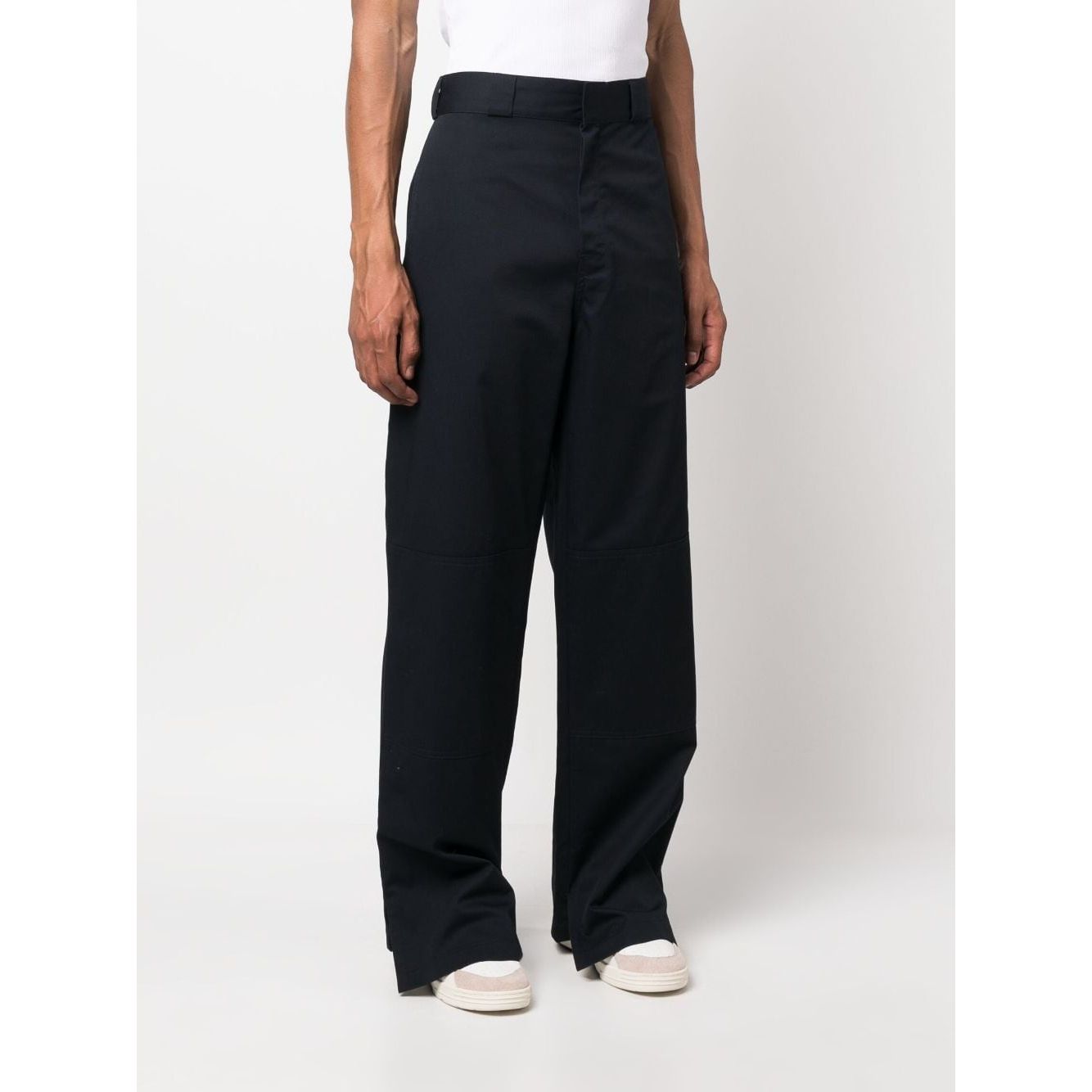 Palm Angels Trousers Blue Trousers Palm Angels Black