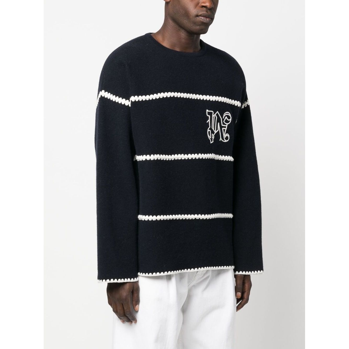 Palm Angels Sweaters Blue Topwear Palm Angels Lavender