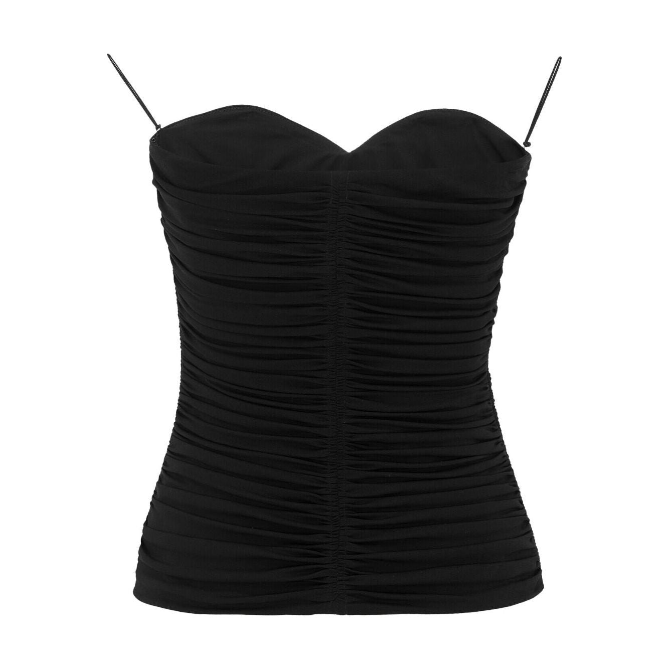 Saint Laurent Top Black Topwear Saint Laurent Black