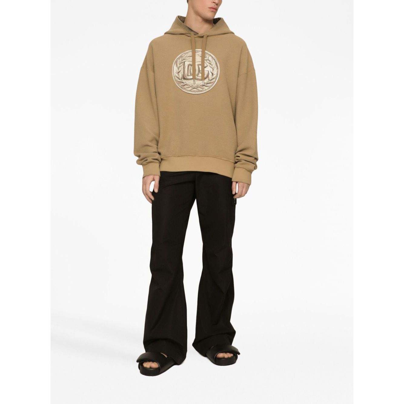 Dolce & Gabbana Trousers Black Trousers Dolce & Gabbana White Smoke