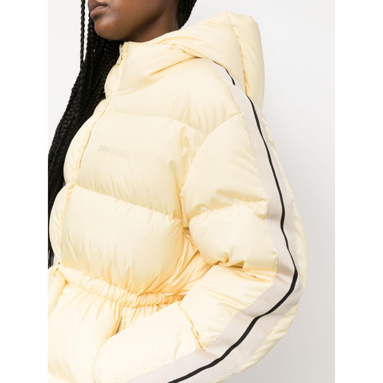 Palm Angels Coats Beige Jackets Palm Angels Antique White
