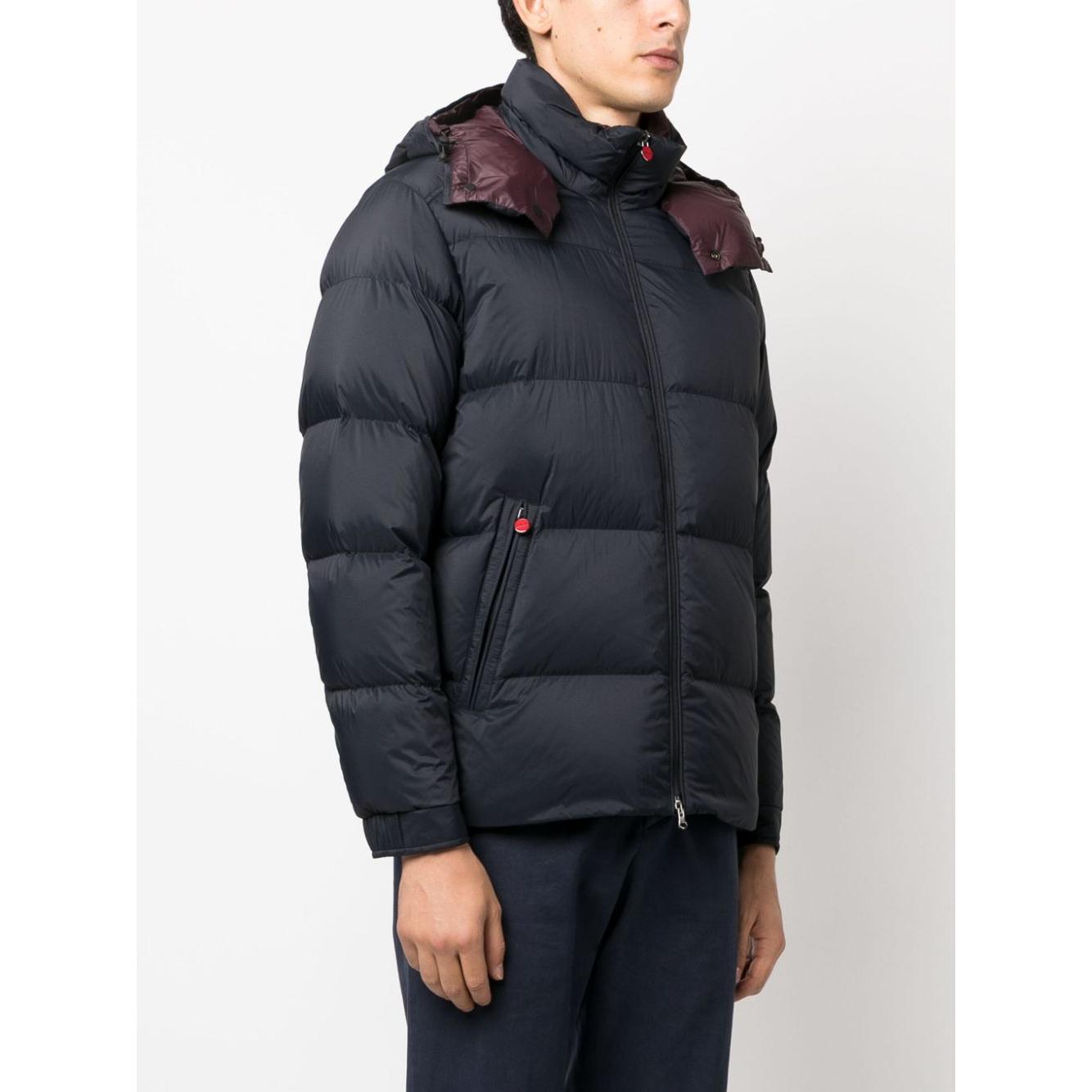 Kiton Coats Blue Jackets Kiton Beige