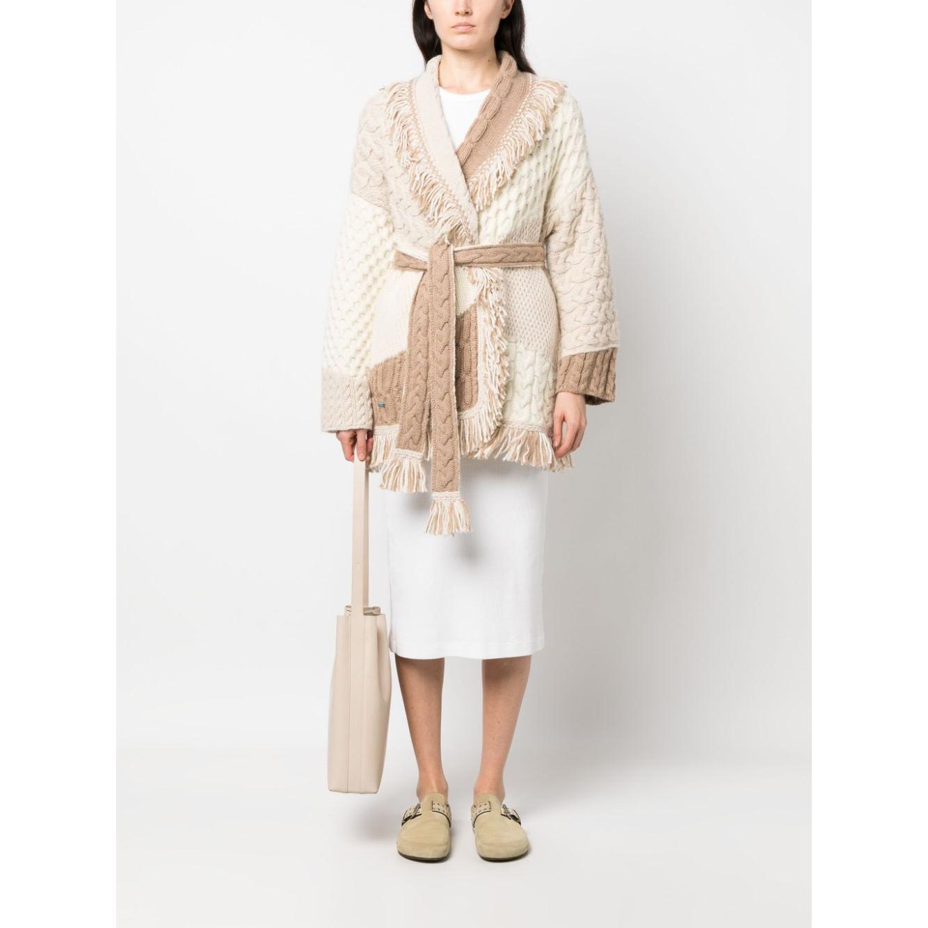 Alanui Sweaters Beige Topwear Alanui Antique White