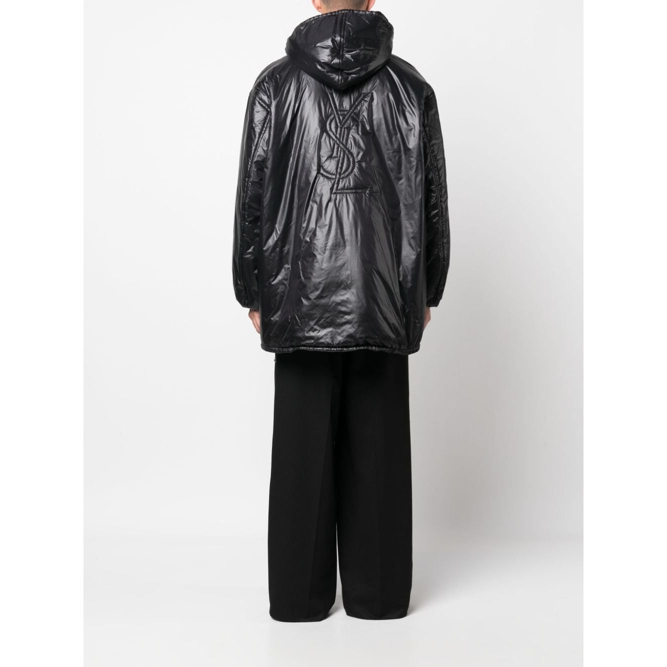 Saint Laurent Coats Black Jackets Saint Laurent Dark Slate Gray