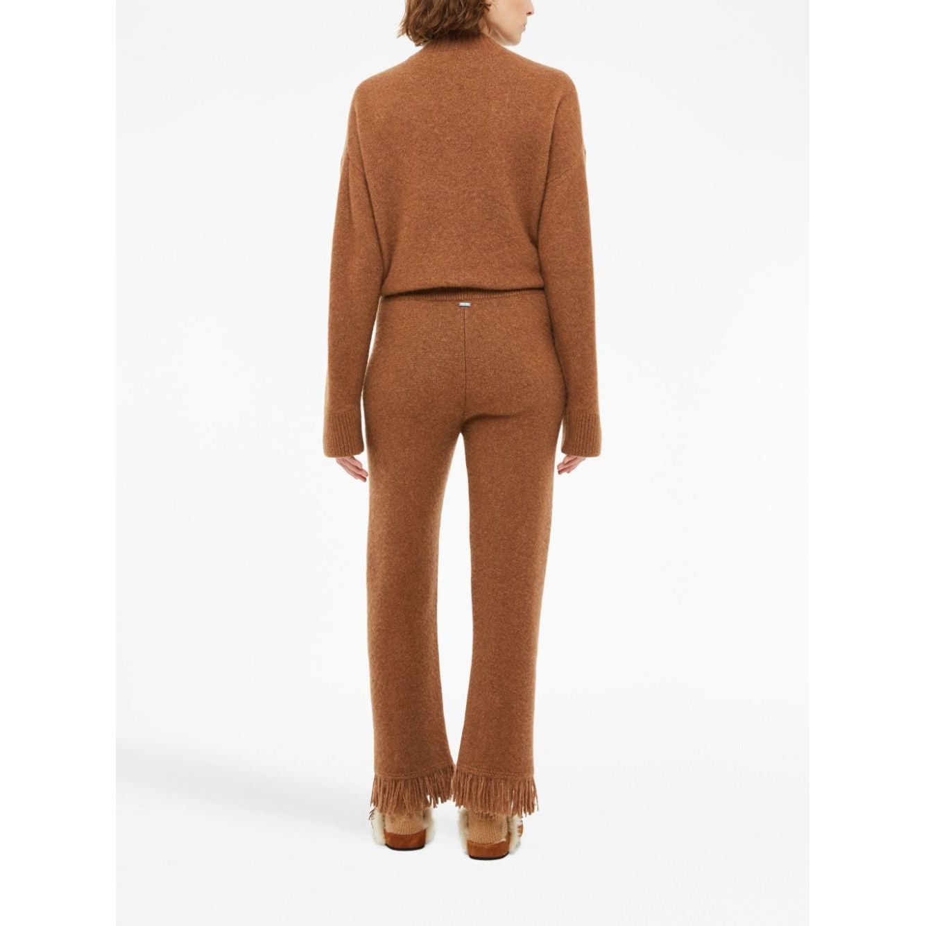 Alanui Trousers Camel Trousers Alanui White Smoke