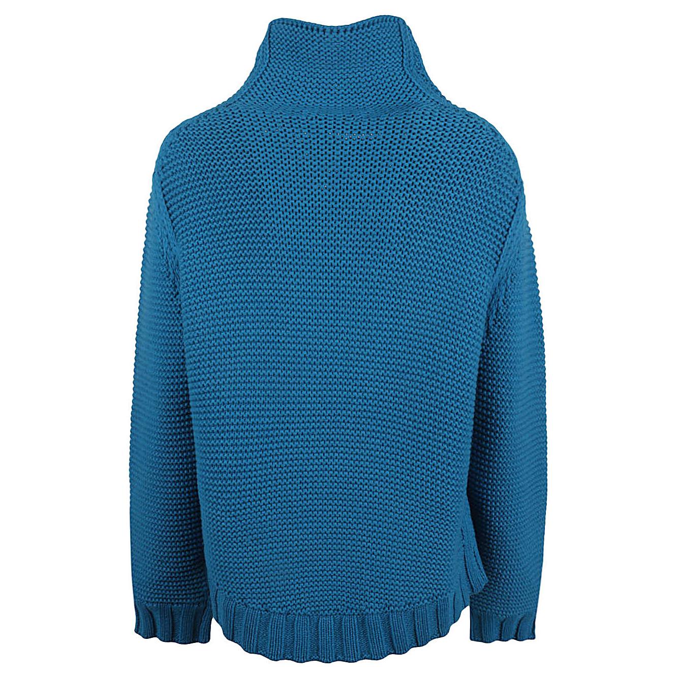 Liviana Conti Sweaters Blue Topwear Liviana Conti Dark Slate Blue