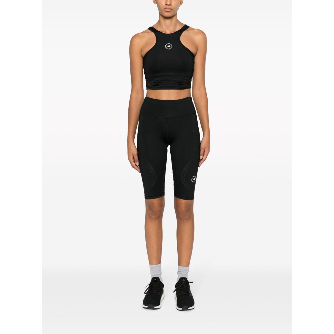 Adidas By Stella McCartney Top Black Topwear Adidas By Stella McCartney White Smoke