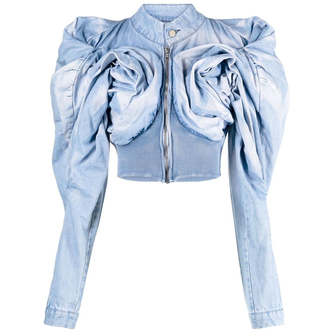 MASHA POPOVA Coats Denim Jackets Masha Popova Light Steel Blue