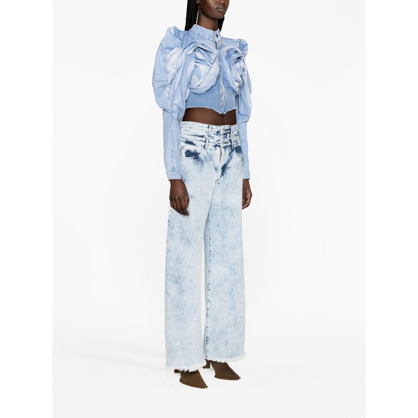 MASHA POPOVA Coats Denim Jackets Masha Popova White Smoke